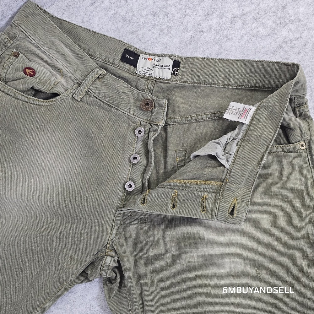Energie Steven Mens Jeans Denim Distressed Worn Out‎ Italy 35x33 - Picture 4 of 13